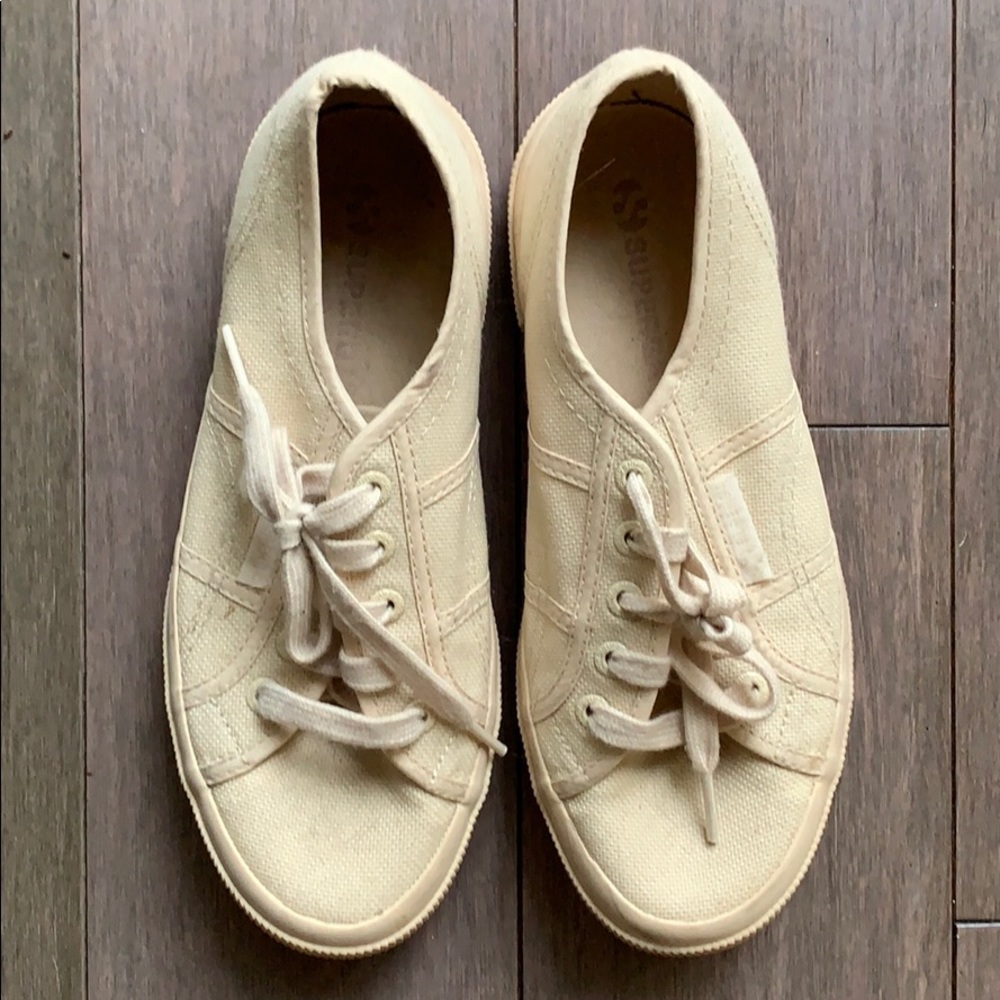 Beige Superga sneakers